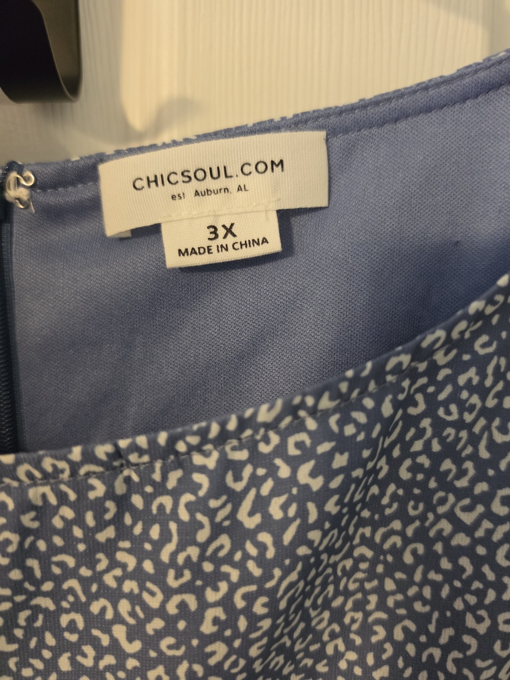 Light Blue Ruffle Hem Mini Dress - Picture 5 of 5